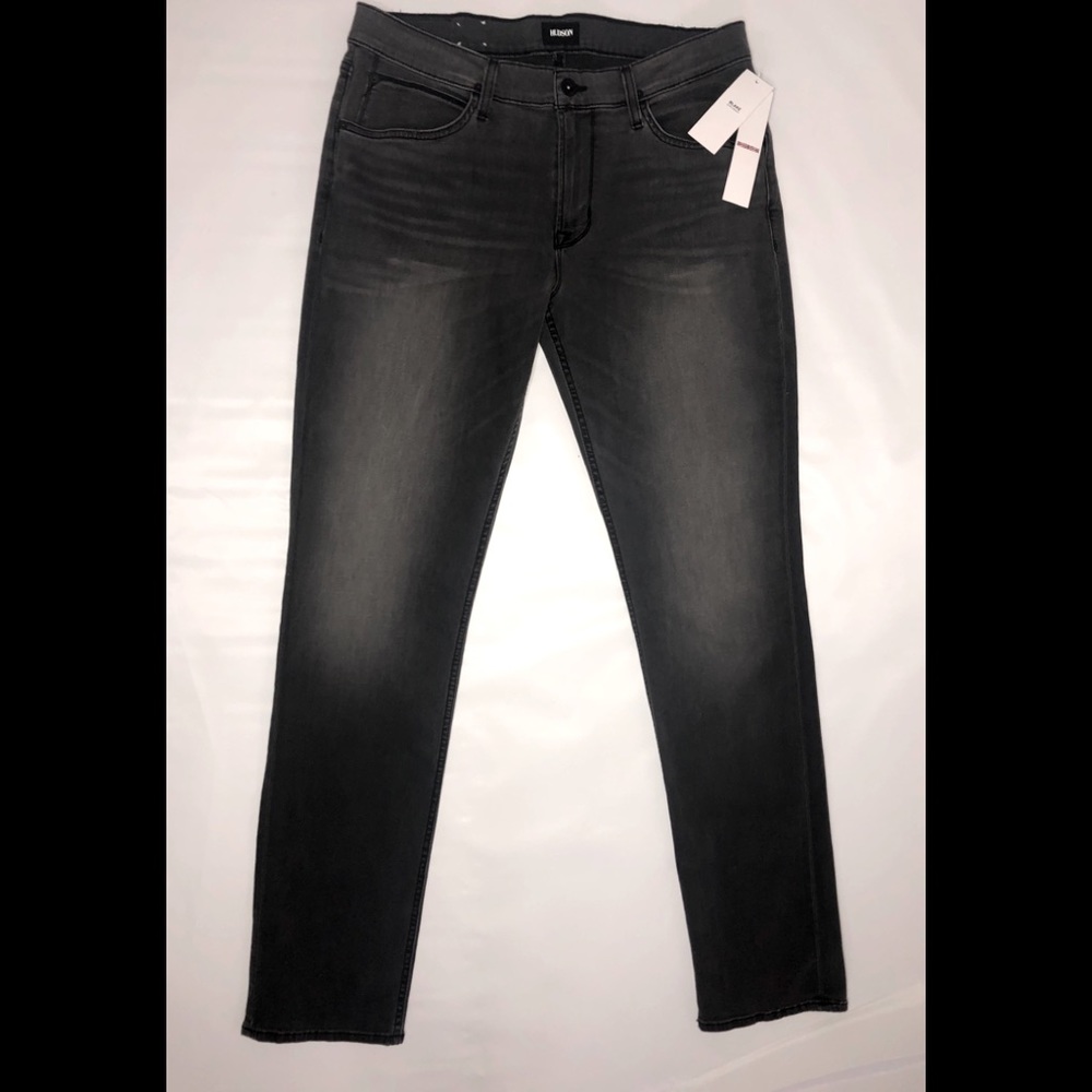 NWT-Hudson Slim Straight Blk Jeans Men's Size 34